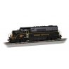 EMD BL2 - DCC -- Western Maryland 82 (black, yellow, Fireball Logo), HO, Bachmann Industries 69204