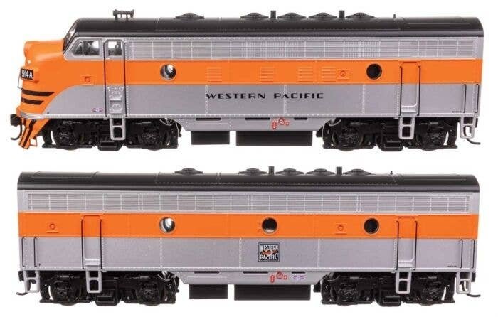 EMD F7 A-B Set - ESU Sound and DCC -- Western Pacific 914A/914B, HO, WalthersMainline 21418