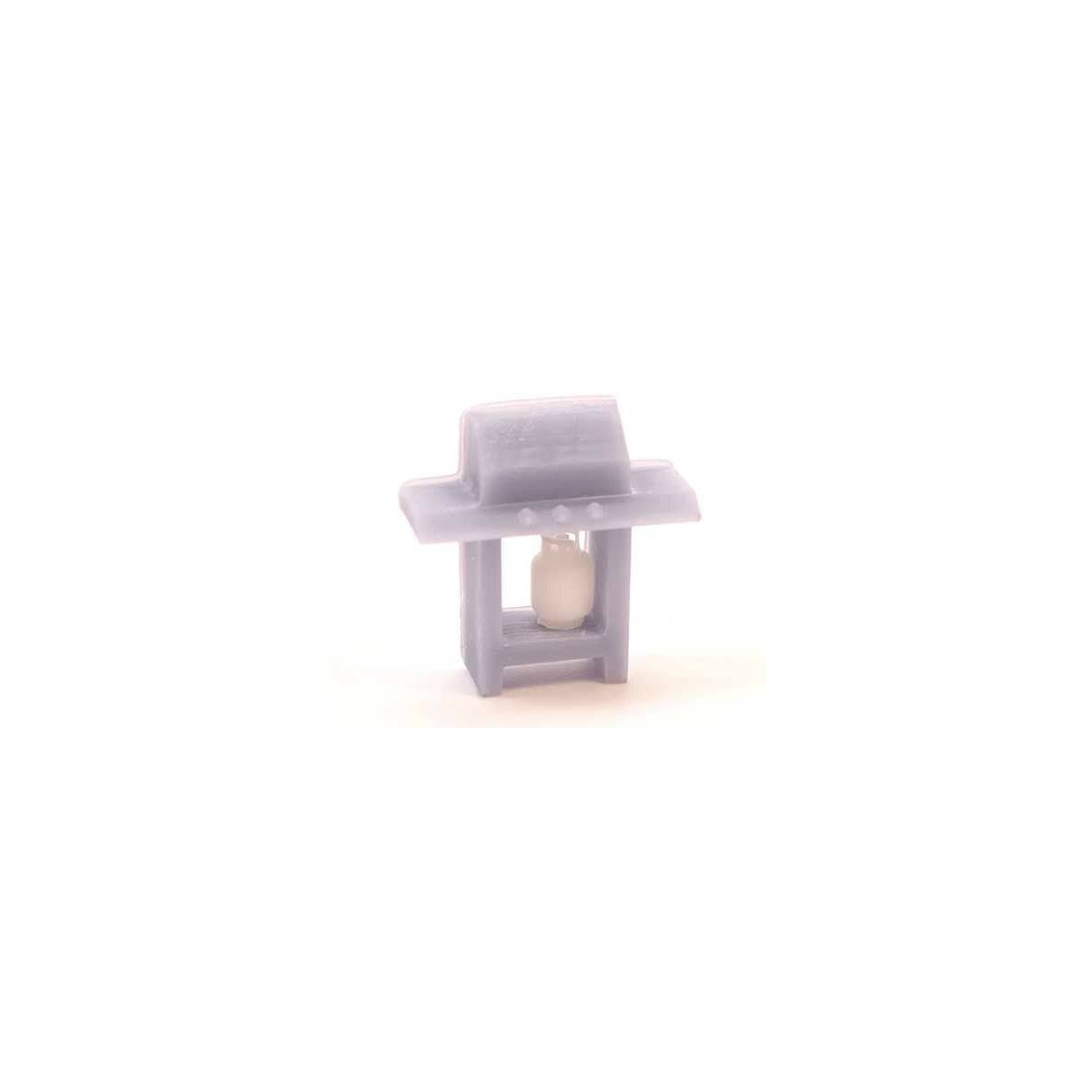 Grill with Attached Lid and Propane Tank, HO, ALL SCALE MINIATURES 871864