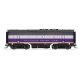 EMD F3B - Sound and DCC - Paragon4(TM) -- Atlantic Coast Line 343B (purple, silver, yell, HO, Broadway Limited Imports 9653