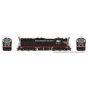 EMD SD7 High Nose - Standard DC -- Southern Pacific 5322 (Black Widow, black, silver, orange, , HO, Rapido Trains Inc 50211