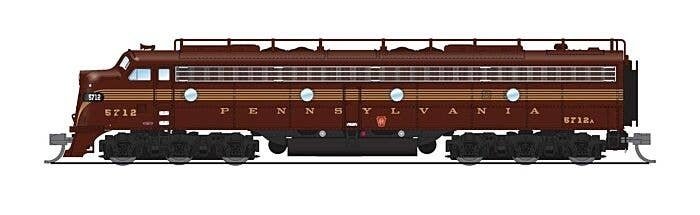 EMD E8A - Sound and DCC - Paragon4(TM) -- Pennsylvania Railroad 5716 (5-Stripe, Tuscan, g, N, Broadway Limited Imports 8823