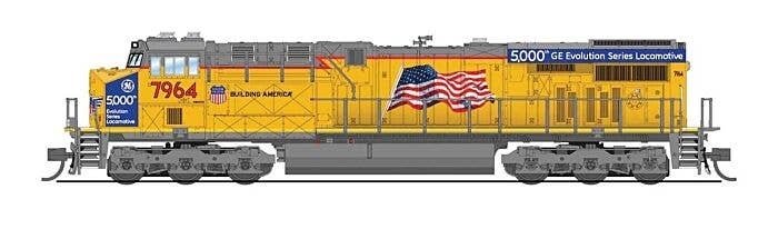 GE ES44AC GEVO - Sound and DCC - Paragon4(TM) -- Union Pacific 7964 (5000th GEVO, Armour , N, Broadway Limited Imports 9896