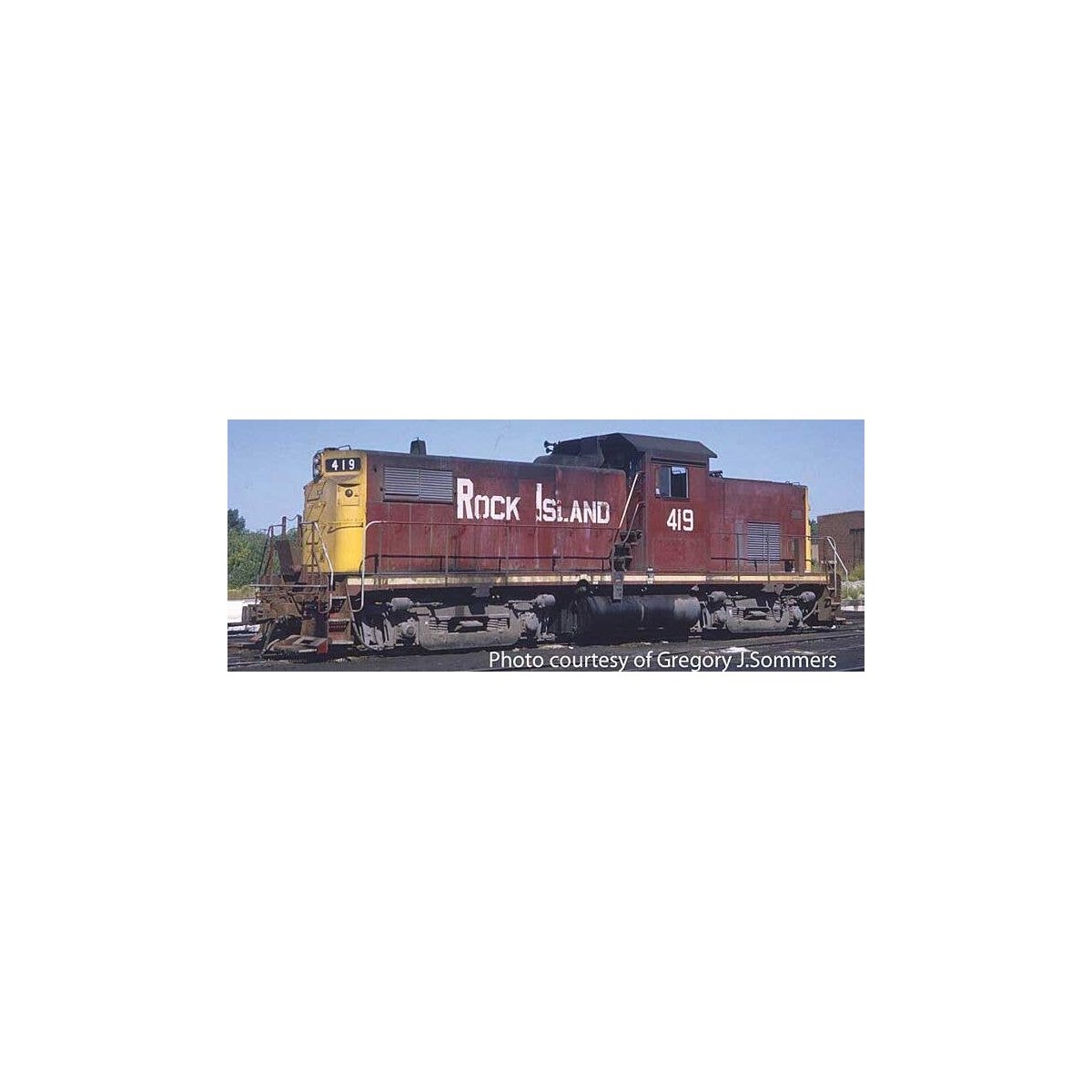 Alco C415 - Standard DC -- Rock Island 419 (maroon, yellow), HO, Bowser Manufacturing Co. 60556