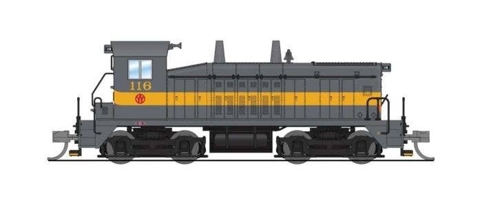 EMD NW2 - Sound and DCC - Paragon4(TM) -- New York, Ontario & Western 116 (gray, yellow, , N, Broadway Limited Imports 9309