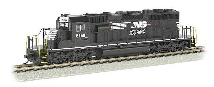 EMD SD40-2 - Standard DC -- Norfolk Southern 6160 (black, white, Horse Head Logo), HO, Bachmann Industries 67027