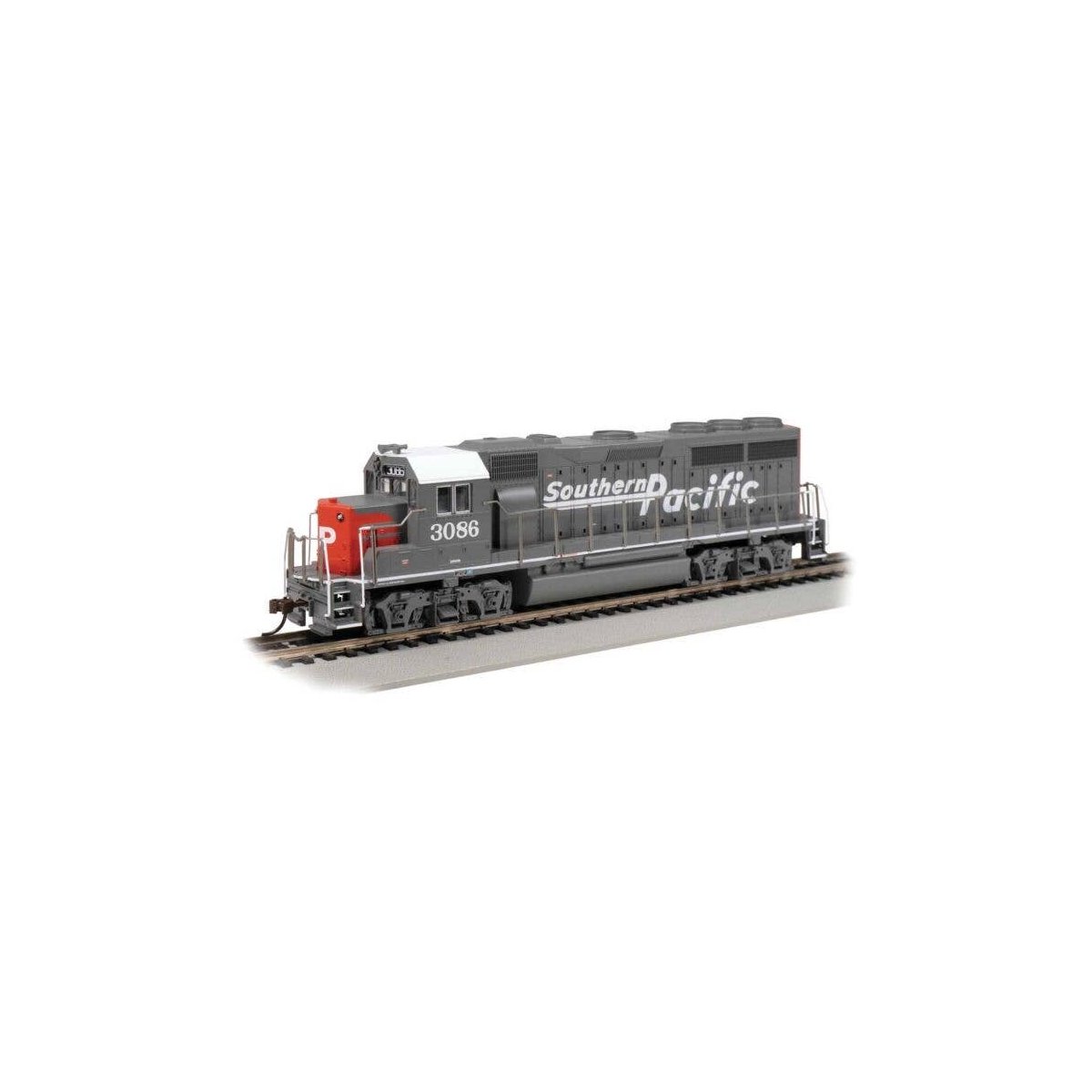 EMD GP40 - DCC -- Southern Pacific 3086 (gray, red, Speed lettering), HO, Bachmann Industries 60312