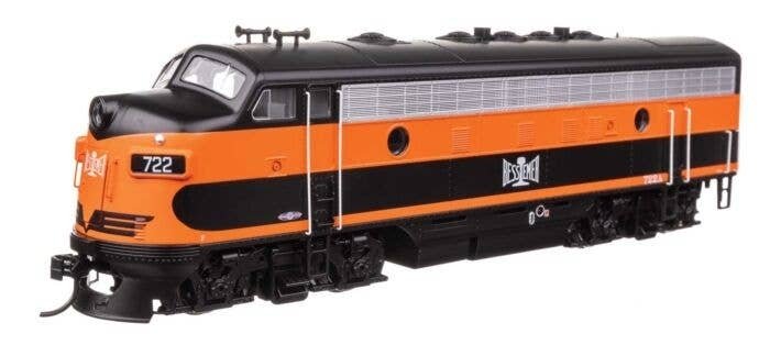 EMD F7 A-B Set - Standard DC -- Bessemer & Lake Erie 722A, 722B, HO, WalthersMainline 11401
