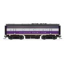EMD F3B - Standard DC - Stealth -- Atlantic Coast Line 343B (purple, silver, yellow), HO, Broadway Limited Imports 9655