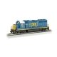 EMD GP40 Diesel Locomotive - Standard DC -- CSX Transportation 4451 (blue, yellow Boxcar Logo, N, Bachmann Industries 63560