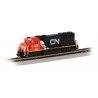 EMD GP40 No Dynamic Brakes - Standard DC -- Canadian National GTW 6425 (black, red, white), N, Bachmann Industries 63572