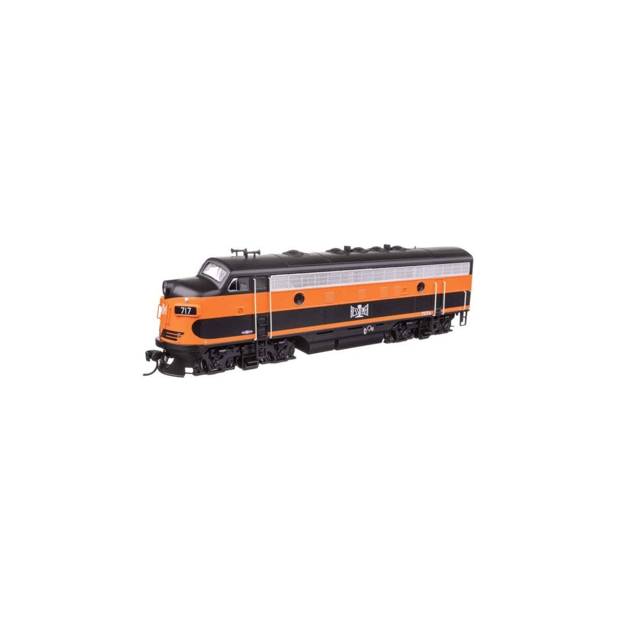 EMD F7 A - Standard DC -- Bessemer & Lake Erie 717A, HO, WalthersMainline 11402