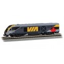 Siemens SCV-42 Charger - WowSound(R) and DCC -- VIA Rail Canada 2201 (gray, yellow, red), N, Bachmann Industries 69051
