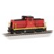 GE 44-Ton Switcher - Sound and DCC - Sound Value -- Strasburg 33 (red, yellow, black), HO, Bachmann Industries 68203