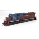 EMD SD45 - Sound and DCC - Paragon4(TM) -- Helm Leasing HLCX 6513 (maroon, blue), HO, Broadway Limited Imports 9807