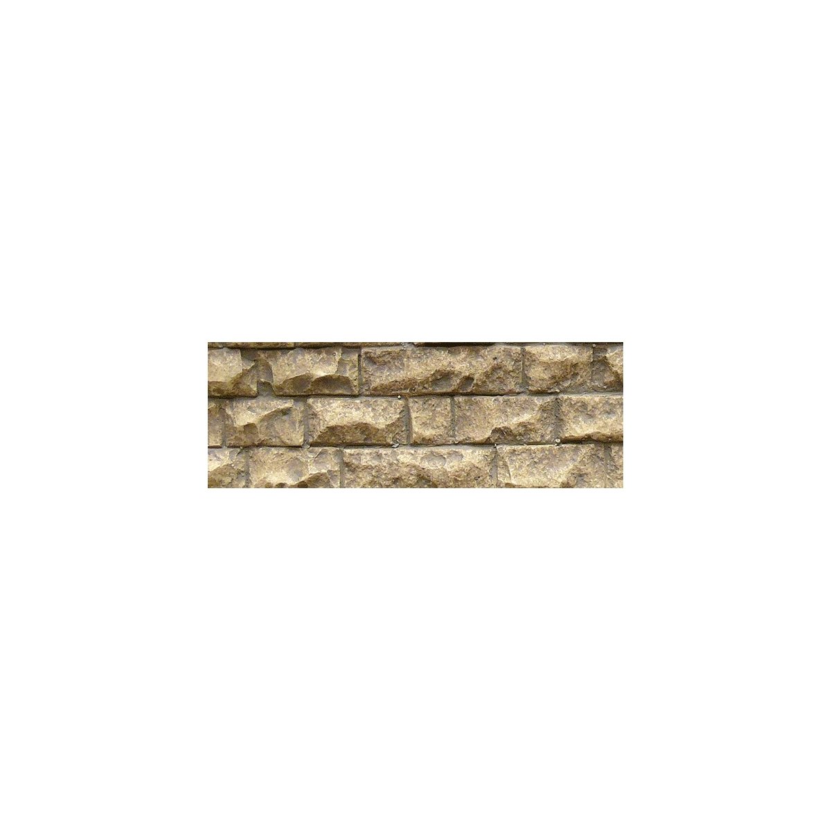 Flexible Cut Stone Wall w/Self-Adhesive Backing -- Medium Stones - 13-1/4 x 3-3/8′ 33.7 x 8.6cm, ALL, Chooch Enterprises 8262
