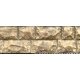 Flexible Cut Stone Wall w/Self-Adhesive Backing -- Large Stones - 13-3/4 x 3-1/2′ 34.9 x 8.9cm, ALL, Chooch Enterprises 8264