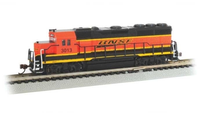 EMD GP40 - Econami Sound and DCC -- BNSF Railway 3013 (orange, black, Wedge Logo), N, Bachmann Industries 66358