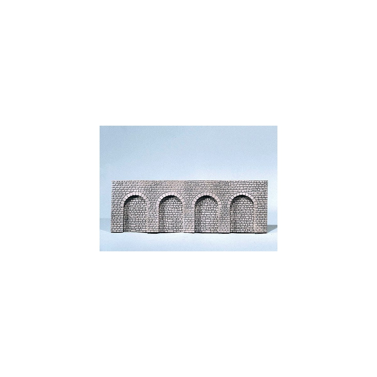 Arcades - Natural Stone w/Round Arch (gray) -- 14-3/4 x 5 x 1/2′ 37 x 12.5 x 1.2cm, HO, Faller Gmbh 170838