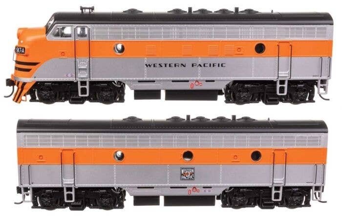 EMD F7 A-B Set - ESU Sound and DCC -- Western Pacific 917A/917B, HO, WalthersMainline 21419