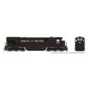 GE C36-7 - Standard DC -- Norfolk & Western 8527 (Claytor Scheme, black white, Spelled-Out Roa, HO, Rapido Trains Inc 42120