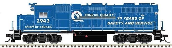 EMD GP38 Low Nose w/Dynamic Brakes - LokSound & DCC - Master(R) Gold -- Conrail 2943 , N, Atlas Model Railroad Co. 40005624