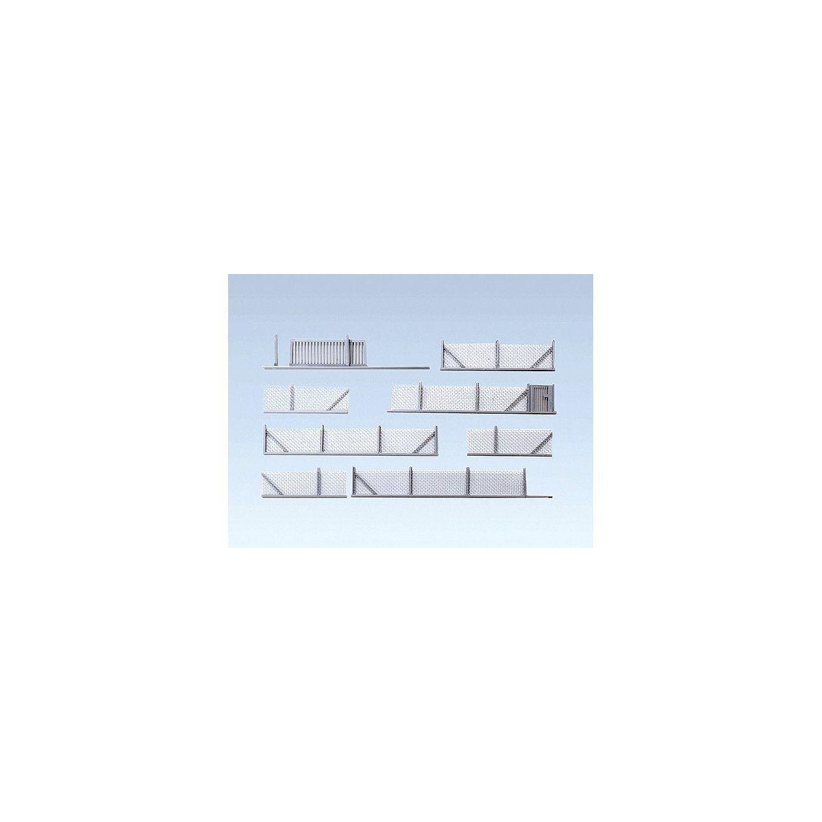 Metal Industrial Fencing, Era III -- 14-1/2′ 37cm Total Length, N, Faller Gmbh 272420