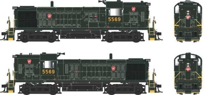 Alco RS3 Hammerhead High Hood - Standard DC -- Pennsylvania Railroad 5569 (No Trainphon, HO, Bowser Manufacturing Co. 25243
