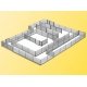 Mesh Fencing - 3.3 Yards 3m -- Gray, HO, Kibri 38605
