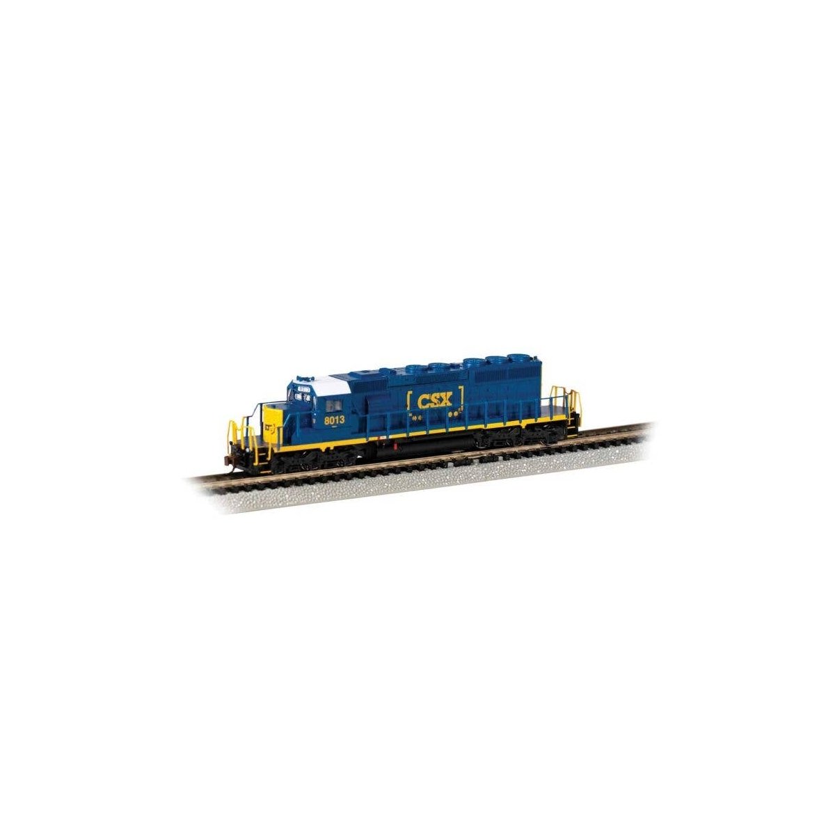 EMD SD40-2 - Econami(TM) Sound and DCC -- CSX 8013 (blue, yellow, Boxcar Logo), N, Bachmann Industries 67075