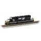 EMD SD40-2 - Econami(TM) Sound and DCC -- Norfolk Southern 6160 (black, white, Horse Head Log, N, Bachmann Industries 67076