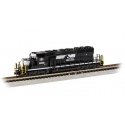 EMD SD40-2 - Econami(TM) Sound and DCC -- Norfolk Southern 6160 (black, white, Horse Head Log, N, Bachmann Industries 67076