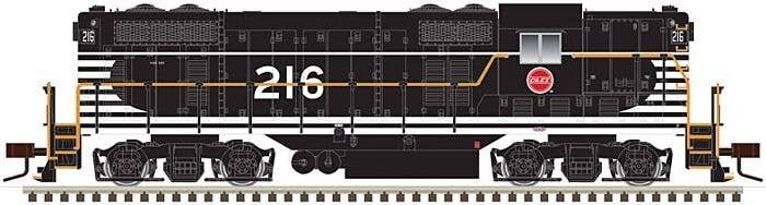 EMD GP7 - Standard DC - Classic(R) Silver -- Missouri Pacific 216 (Ex-C&EI, black, w, HO, Atlas Model Railroad Co. 10003937
