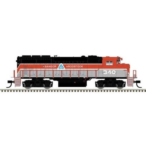 GMD GP40-2W CN Version - ESU LokSound and DCC - Master(R) -- Bangor & Aroostook 340 , HO, Atlas Model Railroad Co. 10004408