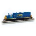 EMD GP40 - Econami Sound and DCC -- CSX 6007 (blue, yellow, Boxcar Logo), N, Bachmann Industries 66359