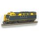 EMD FT-A - Standard DC -- Santa Fe (blue, yellow), HO, Bachmann Industries 69603