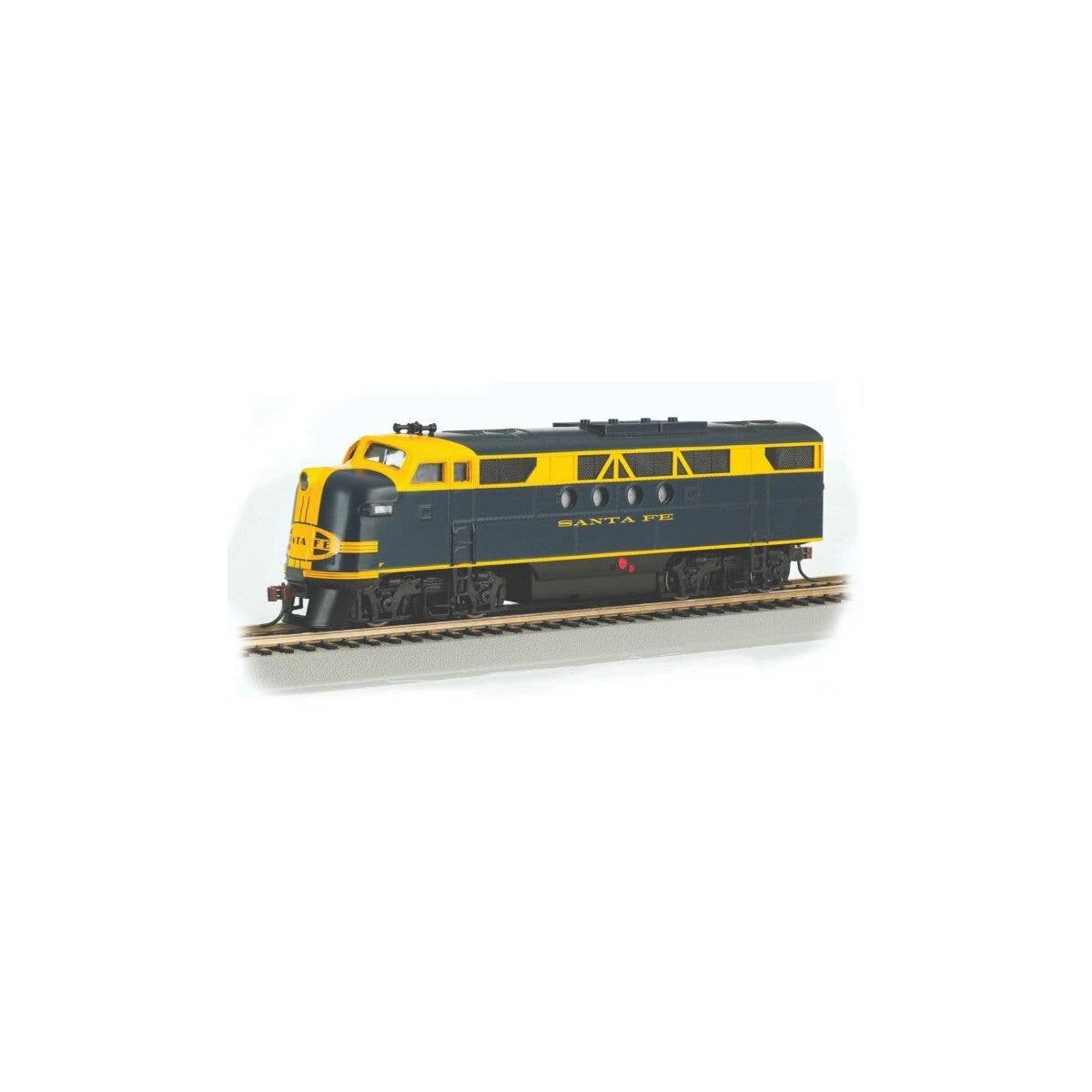 EMD FT-A - Standard DC -- Santa Fe (blue, yellow), HO, Bachmann Industries 69603