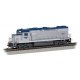EMD GP38-2 - Standard DC -- Amtrak 726 (Phase V, silver, blue,, HO, Bachmann Industries 61723