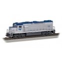 EMD GP38-2 - Standard DC -- Amtrak 726 (Phase V, silver, blue,, HO, Bachmann Industries 61723