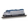 EMD GP38-2 - Standard DC -- Amtrak 726 (Phase V, silver, blue,, HO, Bachmann Industries 61723