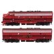 EMD F7 A-B Set - Standard DC -- Lehigh Valley 570/571, HO, WalthersMainline 11407