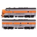 EMD F7 A-B Set - Standard DC -- Western Pacific 916A, 916B, HO, WalthersMainline 11418