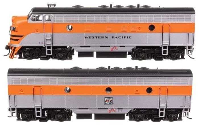 EMD F7 A-B Set - Standard DC -- Western Pacific 921D/921B, HO, WalthersMainline 11419