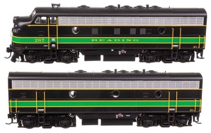 EMD F7 A-B Set - Standard DC -- Reading 267A/267B, HO, WalthersMainline 11414