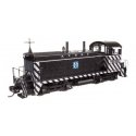 EMD NW2 - Standard DC -- Atchison, Topeka & Santa Fe 2410 (A. T. & S. F. Zebra Scheme, black, whit, HO, WalthersProto 50501