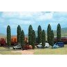 Poplar Trees pkg(10) -- Six 4-13/16` 12.2cm Four 3-13/16` 9.7cm Tall, HO, Busch Gmbh & Co Kg 6229