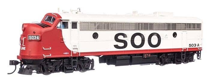 EMD FP7 Standard DC -- Soo Line 503A (white, red, black), HO, WalthersProto 49557