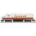 EMD GP38-2 - Standard DC - Silver -- Farmrail 2314 (tan, Boxcar Red, orange), HO, Trainman 10004560
