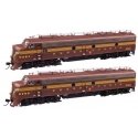 EMD E8 A-A - Standard DC -- Pennsylvania Railroad 5761A, 5796A (Class EP-22 Tuscan, Five-Stripe), HO, WalthersProto 49901