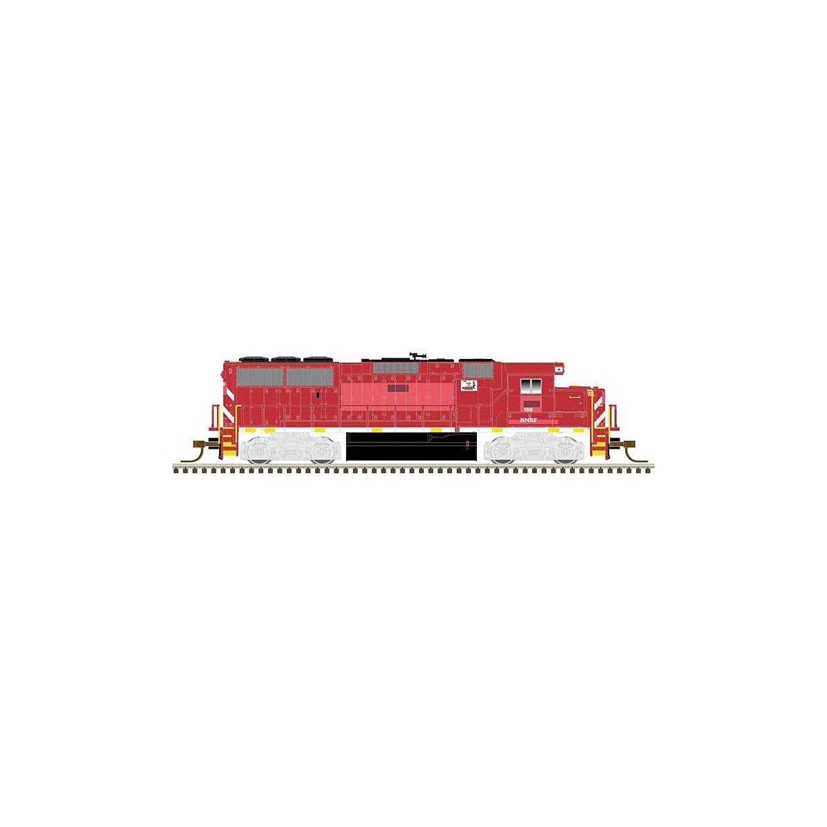 EMD GP60 - LokSound and DCC - Master(TM) Gold -- BNSF Railway 168 (Ex-Vermont, red, w, N, Atlas Model Railroad Co. 40004933